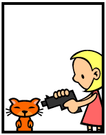 HER! (Girl vs Pig) #91 — her cat! — panel 3