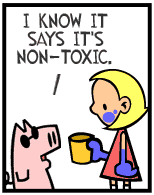 HER! (Girl vs Pig) #93 — her blue! — panel 2