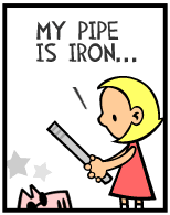 HER! (Girl vs Pig) #95 — her hat! — panel 3