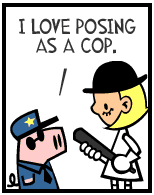 HER! (Girl vs Pig) #96 — her halloween! — panel 1