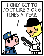 HER! (Girl vs Pig) #96 — her halloween! — panel 3