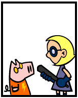 HER! (Girl vs Pig) #99 — her cholesterol! — panel 2