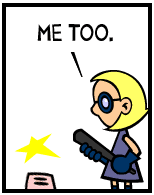 HER! (Girl vs Pig) #99 — her cholesterol! — panel 4